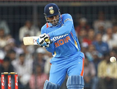 Virender Sehwag's 219 runs against West Indies is the highest ODI score.