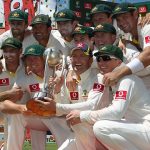 Australia Cricket Team With Border–Gavaskar Trophy