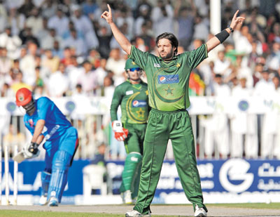 Shahid Afridi spins Aghanistan as Pakistan wins the only ODI