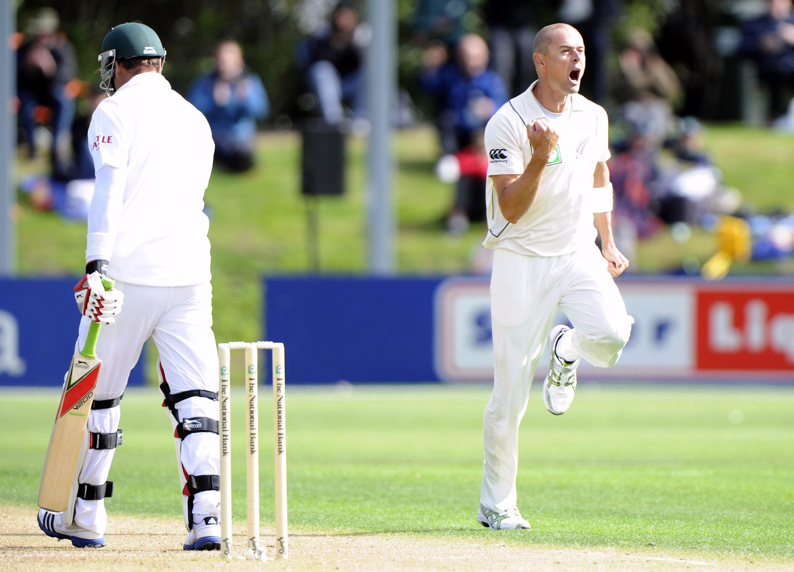 Chris Martin confined South Africa to 191-7 on the opening day – first Test