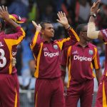 the Jubilant West Indians after beating Australi in second ODI