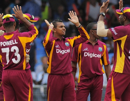 the Jubilant West Indians after beating Australi in second ODI