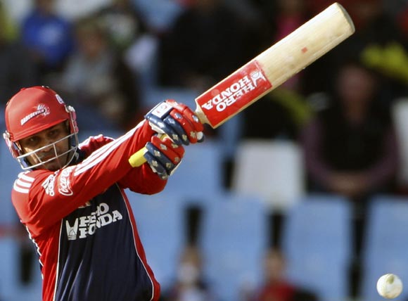 Virender Sehwag - Led from the front by hammering unbeaten 87 off 48 balls