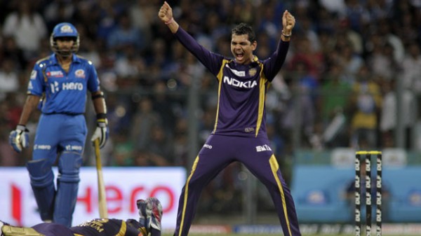 Sunil Narine - 'Player of the match' for his masterly spell of 4-15 runs.