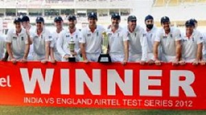 England squad after winning the series vs. India 2-1
