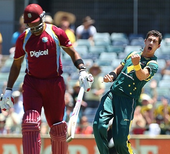 Mitchell Starc Jostled West Indies as Australia won the 1st ODI