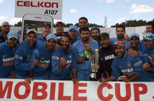 The Indian squad after clinching the series 5-0