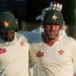 Hamilton Masakadza and Brendan Taylor - A solid partnership of 110 runs for the third wicket